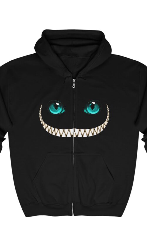 Crazy Cat Full Zip Hooded Sweatshirt